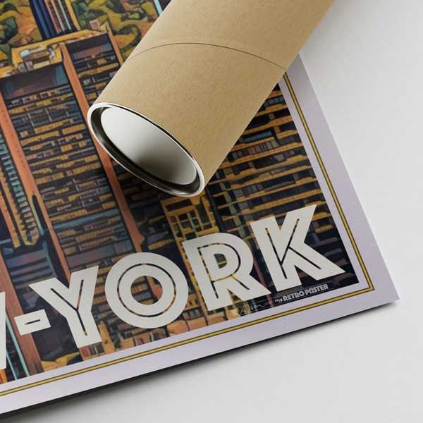 Our posters are printed on museum quality EMA paper with matte finish and shipped in carton tubes for maximum protection