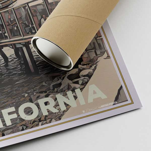 Our posters are printed on museum quality EMA paper with matte finish and shipped in carton tubes for maximum protection