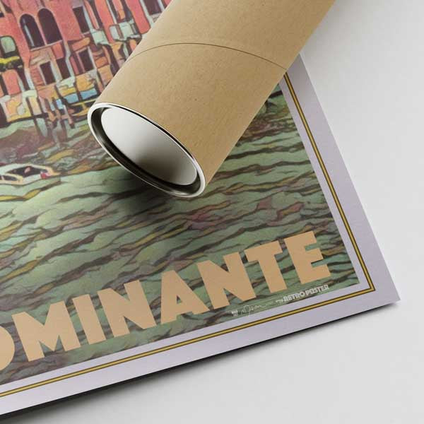 Our posters are printed on museum quality EMA paper with matte finish and shipped in carton tubes for maximum protection