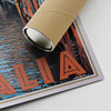 Our posters are printed on museum quality EMA paper with matte finish and shipped in carton tubes for maximum protection