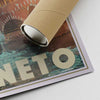 Our posters are printed on museum quality EMA paper with matte finish and shipped in carton tubes for maximum protection