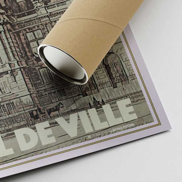 Our posters are printed on museum quality EMA paper with matte finish and shipped in carton tubes for maximum protection