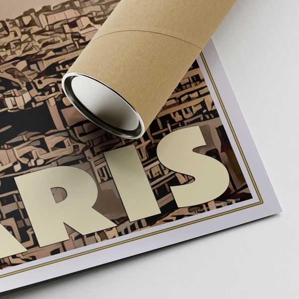 Our posters are printed on museum quality EMA paper with matte finish and shipped in carton tubes for maximum protection