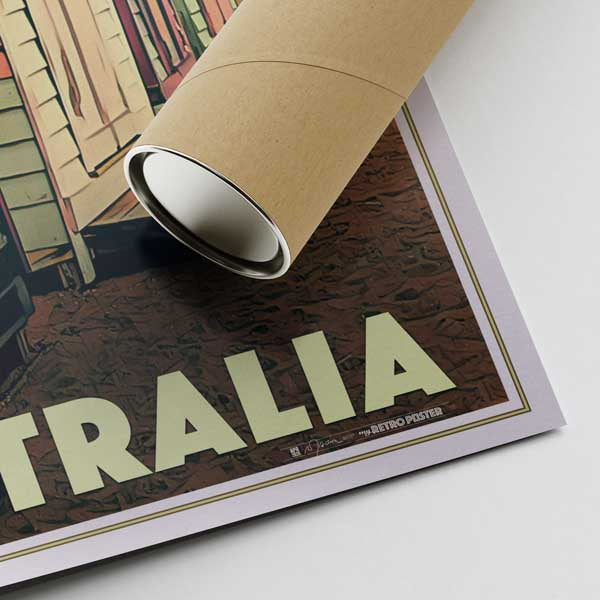 Numbered Limited Edition Brighton Beach Boxes Poster in Frame - Melbourne Beachside Charm