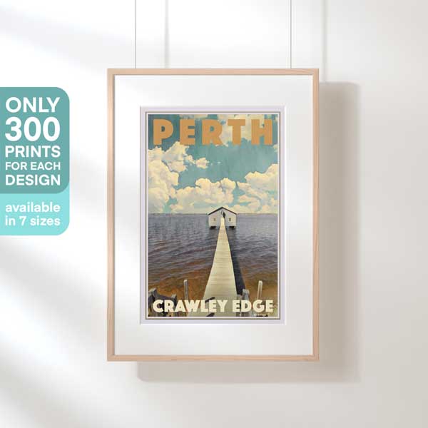 CRAWLEY EDGE PERTH POSTER | Limited Edition | Original Design by Alecse™ | Vintage Travel Poster Series
