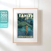TAHITI VAHINE POSTER | Limited Edition | Original Design by Alecse™ | Vintage Travel Poster Series