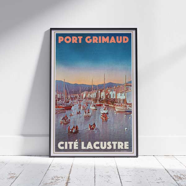 Affiche encadrée Port Grimaud | Impression de la Côte d'Azur | 300ex seulement