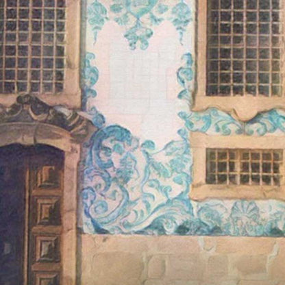 Details of the poster / Close-up view | Please note that all our Art Prints have an half tone render to mimic the old posters printing process where colors were rendered by the juxtaposition of dots of different colors and sizes | Those art prints are not photos and are not supposed to be crisp | All blurs and vintage effects are intended by the artist