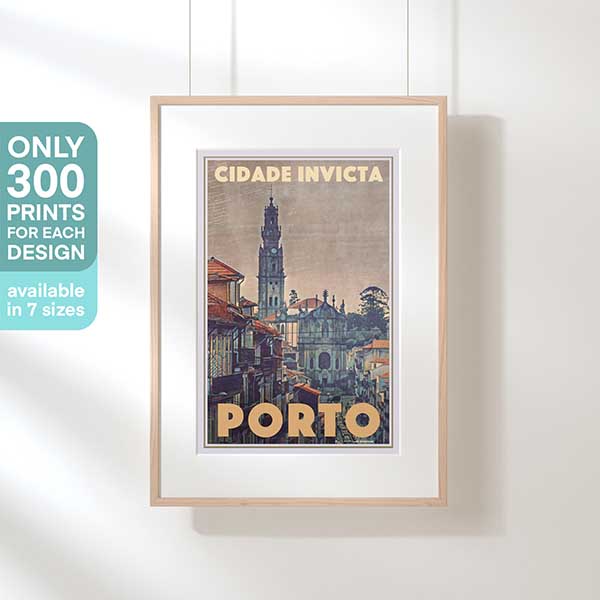 PORTO CIDADE INVICTA POSTER | Limited Edition | Original Design by Alecse™ | Vintage Travel Poster Series