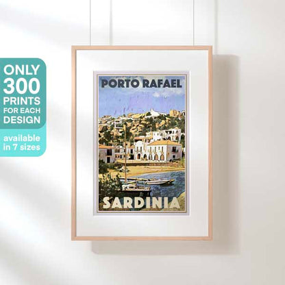 PORTO RAFAEL SARDINIA POSTER | Limited Edition | Original Design by Alecse™ | Vintage Travel Poster Series