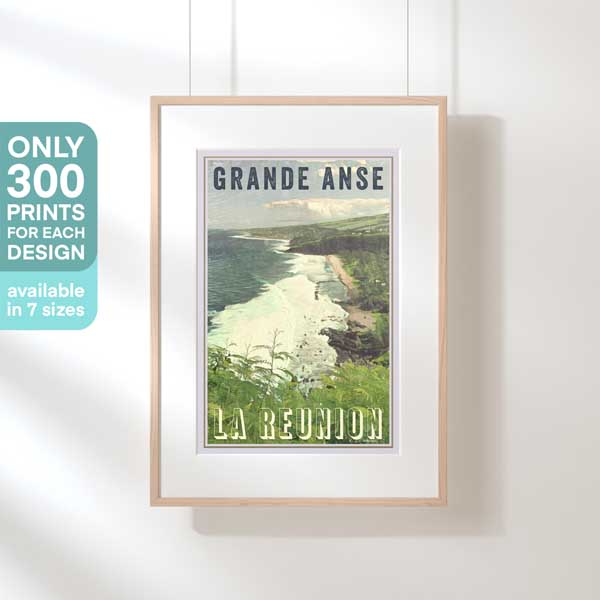 BIG COVE REUNION ISLAND POSTER | Limited Edition | Original Design by Alecse™ | Vintage Travel Poster Series