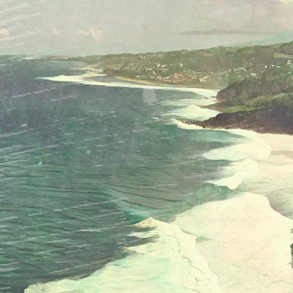 Details of the poster / Close-up view | Please note that all our Art Prints have an half tone render to mimic the old posters printing process where colors were rendered by the juxtaposition of dots of different colors and sizes | Those art prints are not photos and are not supposed to be crisp | All blurs and vintage effects are intended by the artist