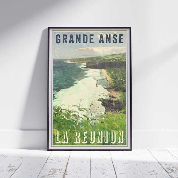 Affiche La Réunion encadrée | Édition originale par Alecse™