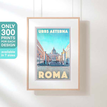 Roma poster by Alecse titled Urbs Aeterna, limited edition 300ex
