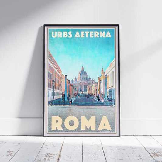Affiche Roma encadrée par Alecse | Impression artistique en édition limitée