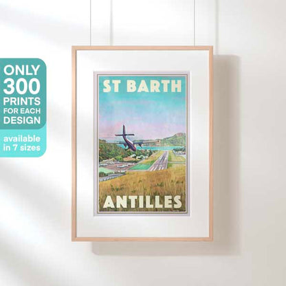 St Barth poster by Alecse, limited edition travel poster | French Antilles Print