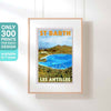 Poster ST BARTH LES ANTILLES POSTER | Limited Edition | Original Design by Alecse™ | Vintage Travel Poster Series
