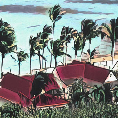 Details of the St Barth St Jean poster by Alecse