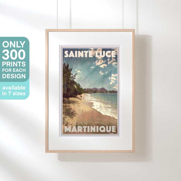 MARTINIQUE POSTER 'DESERT COVE' | Limited Edition | Original Design by Alecse™ | Vintage Travel Poster Series