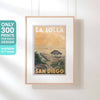 LA JOLLA SAN DIEGO POSTER | Limited Edition | Original Design by Alecse™ | Vintage Travel Poster Series