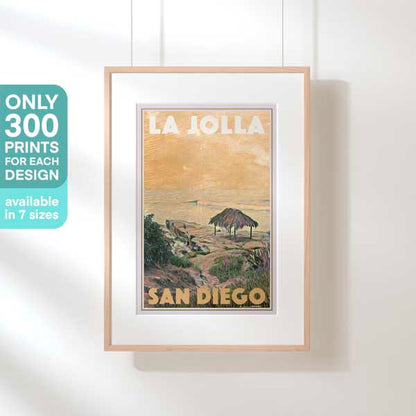 LA JOLLA SAN DIEGO POSTER | Limited Edition | Original Design by Alecse™ | Vintage Travel Poster Series