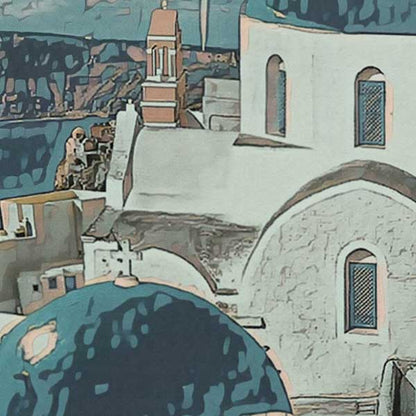 Details of the poster / Close-up view | Please note that all our Art Prints have an half tone render to mimic the old posters printing process where colors were rendered by the juxtaposition of dots of different colors and sizes | Those art prints are not photos and are not supposed to be crisp | All blurs and vintage effects are intended by the artist