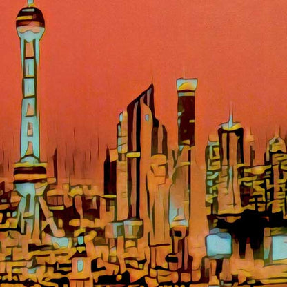 Details of the poster / Close-up view | Please note that all our Art Prints have an half tone render to mimic the old posters printing process where colors were rendered by the juxtaposition of dots of different colors and sizes | Those art prints are not photos and are not supposed to be crisp | All blurs and vintage effects are intended by the artist