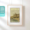 PLAZA DE ESPANA SEVILLA POSTER | Limited Edition | Original Design by Alecse™ | Vintage Travel Poster Series