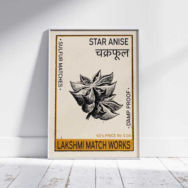 Star Anise poster by Shree | Indian Cooking Herbs posters collection