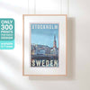 AFFICHE DU PALAIS DE STOCKHOLM 2 | Édition Limitée | Conception originale par Alecse™ | Série d'affiches de voyage vintage