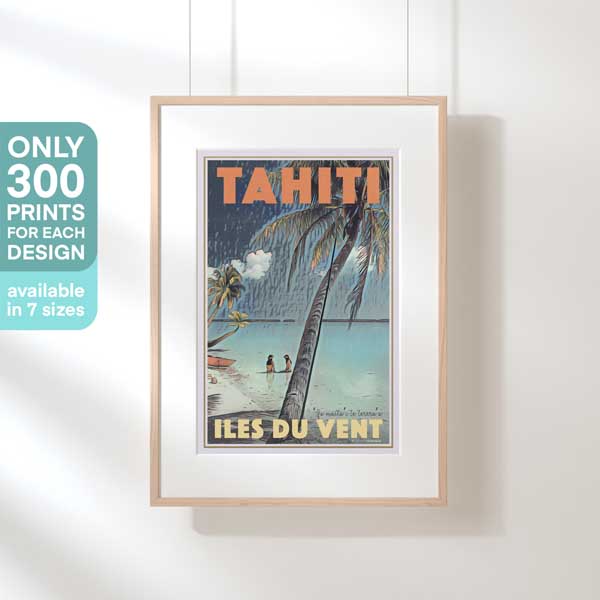 Limited Edition Tahiti Travel Poster | Windward islands by Alecse