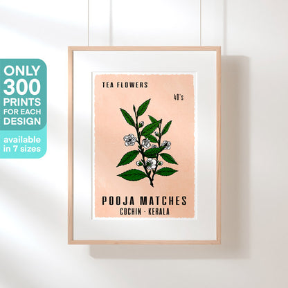 Tea Flowers Poster