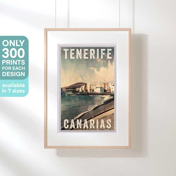 TENERIFE COAST POSTER | Limited Edition | Original Design by Alecse™ | Vintage Travel Poster Series
