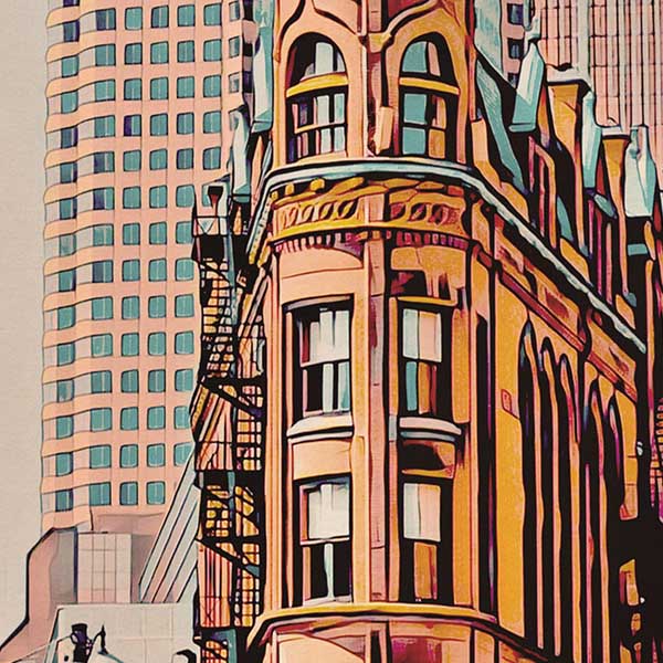 Details of the Toronto Travel Poster of Canada