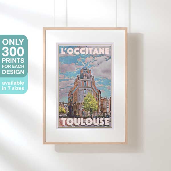 TOULOUSE OCCITANE POSTER | Limited Edition | Original Design by Alecse™ | Vintage Travel Poster Series