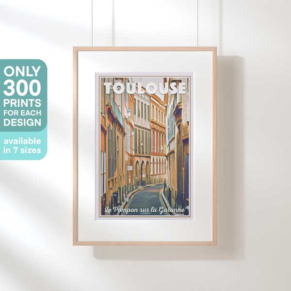 TOULOUSE POMPON POSTER | Limited Edition | Original Design by Alecse™ | Vintage Travel Poster Series