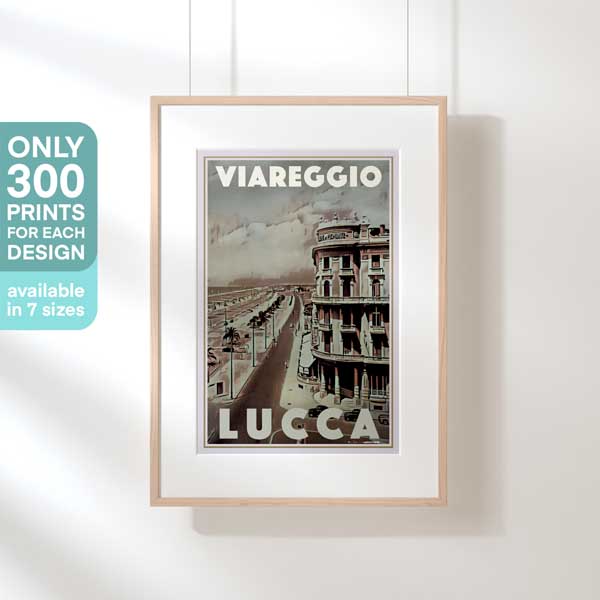 VIARREGIO LUCCA POSTER | Limited Edition | Original Design by Alecse™ | Vintage Travel Poster Series