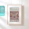 Zagreb poster by ALecse, Croatia Travel Poster