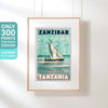 Affiche Zanzibar, édition originale par Alecse, limitée à 300 exemplaires