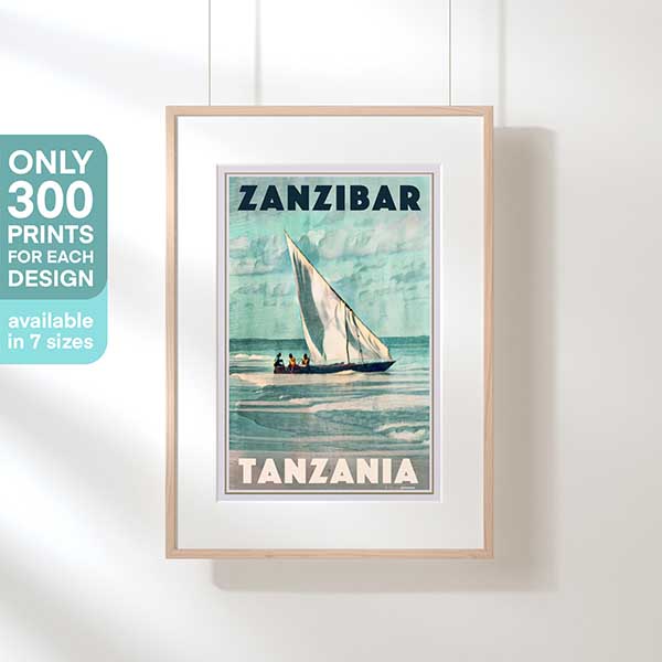 Zanzibar Poster, original edition by Alecse, limited to 300 copies