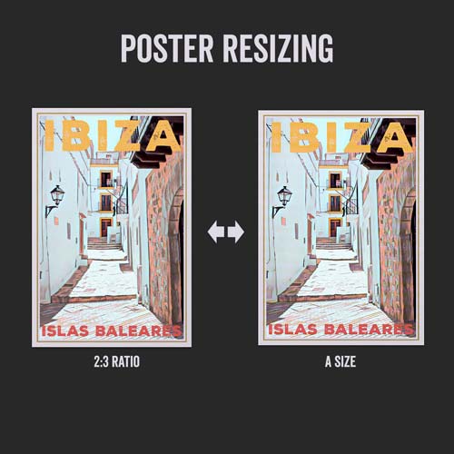 Resize any of our poster to your perfect size