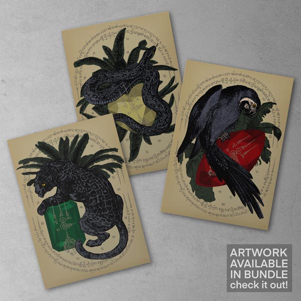 Parrot Poster Sak Yant