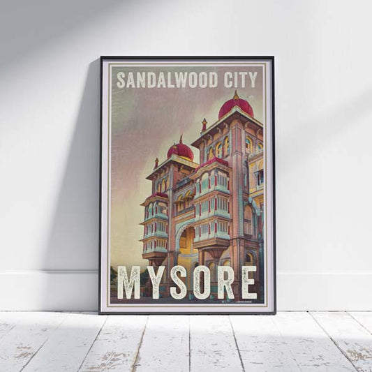 Affiche Mysore par Alecse, intitulée Sandalwood City, édition limitée