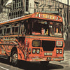 Details of the bus in Sri Lanka Classic Print by ALecse
