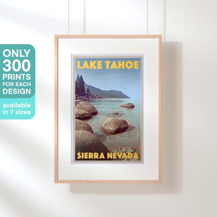 Limited Edition Lake Tahoe poster by Alecse | 300EX