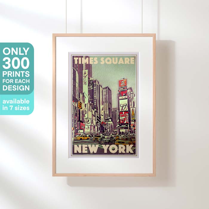 Affiche Times Square New York, édition limitée 300ex
