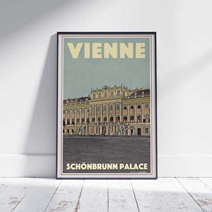 Vienna Poster Schonbrunn Palace | Austria Travel Poster by Alecse