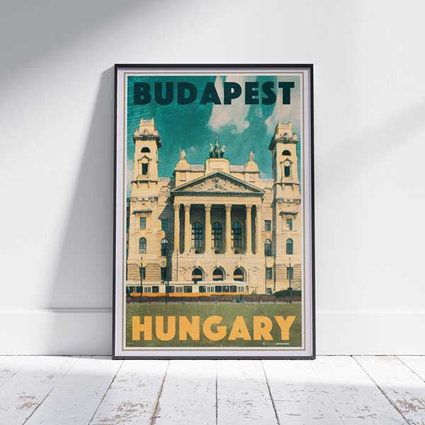 Affiche de Budapest Tramway | Edition Limitée 300 ex | Impression hongroise