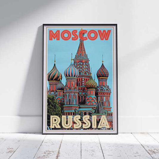 Affiche de Moscou St Basile | Édition limitée originale par Alecse