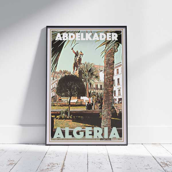 Alger Affiche Place Abdelkader | Impression murale Galerie Algérie par Alecse